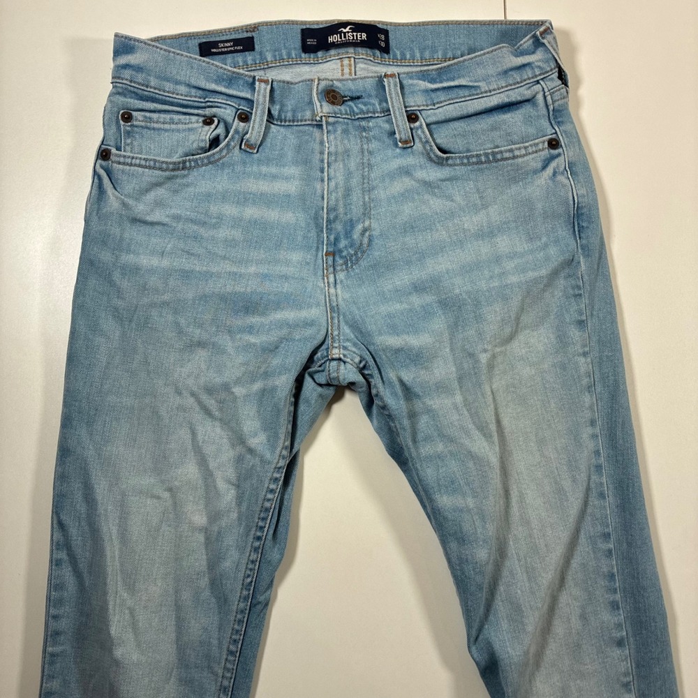 Vintage Hollister Skinny‎ Jeans 30x30 Blue Epic Flex Stretch Denim (Tag 28x30)